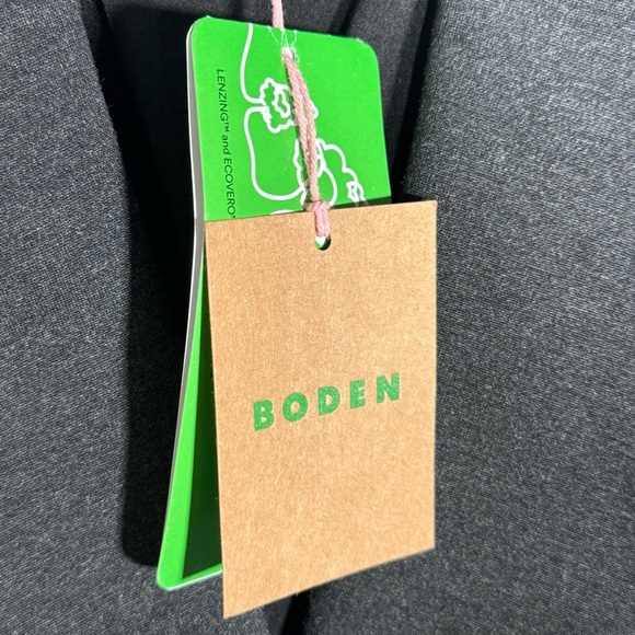 NWT Boden Marylebone Stretch Ponte Blazer Dark Gray Women US Size 12 UK 16 - Picture 2 of 7